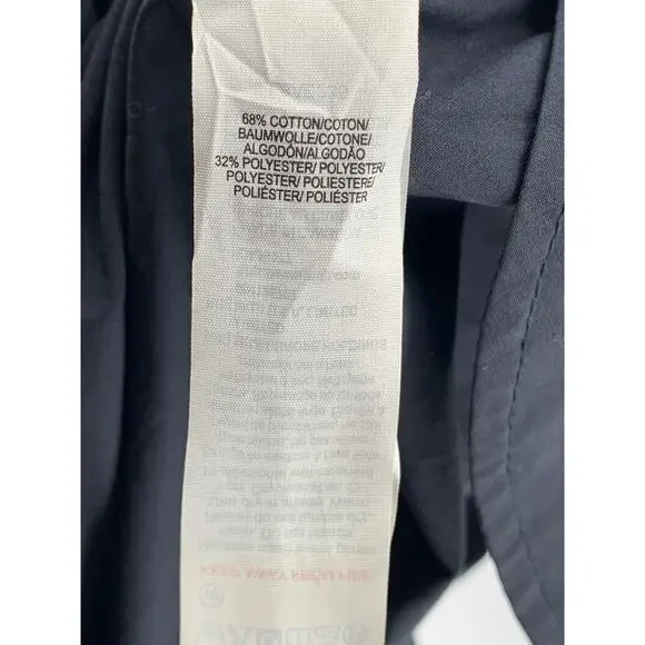 MUJI Women's Navy Blue Elastic-Waist A-Line Relaxed Fit Cotton-Blend Skirt SZ S - Picture 8 of 11